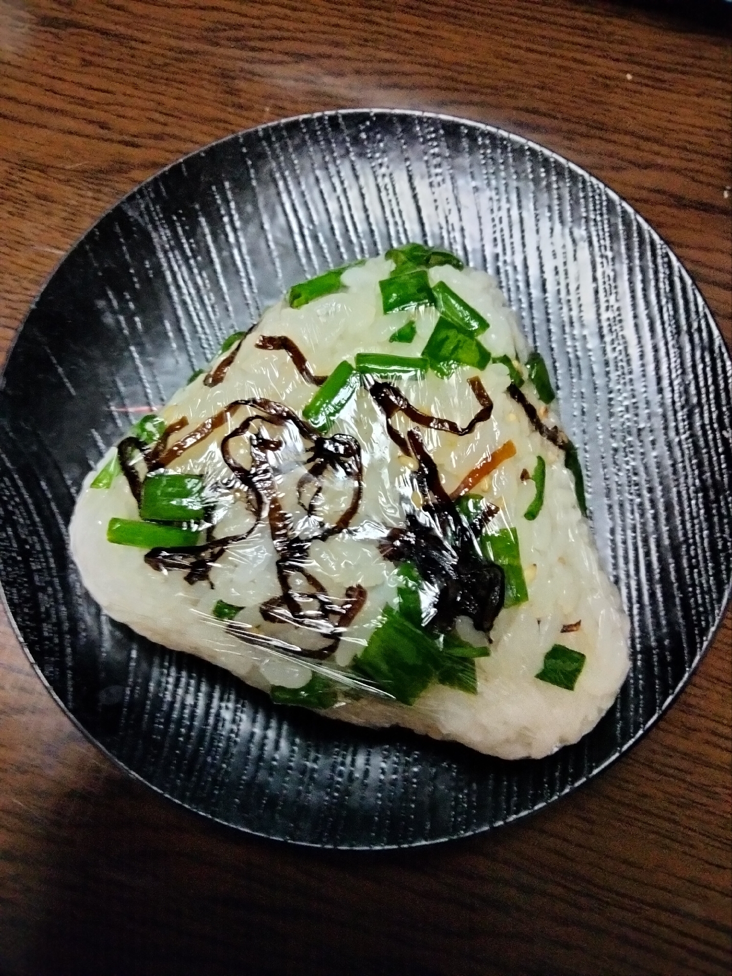 おにぎり ねぎ&塩昆布&白ごま