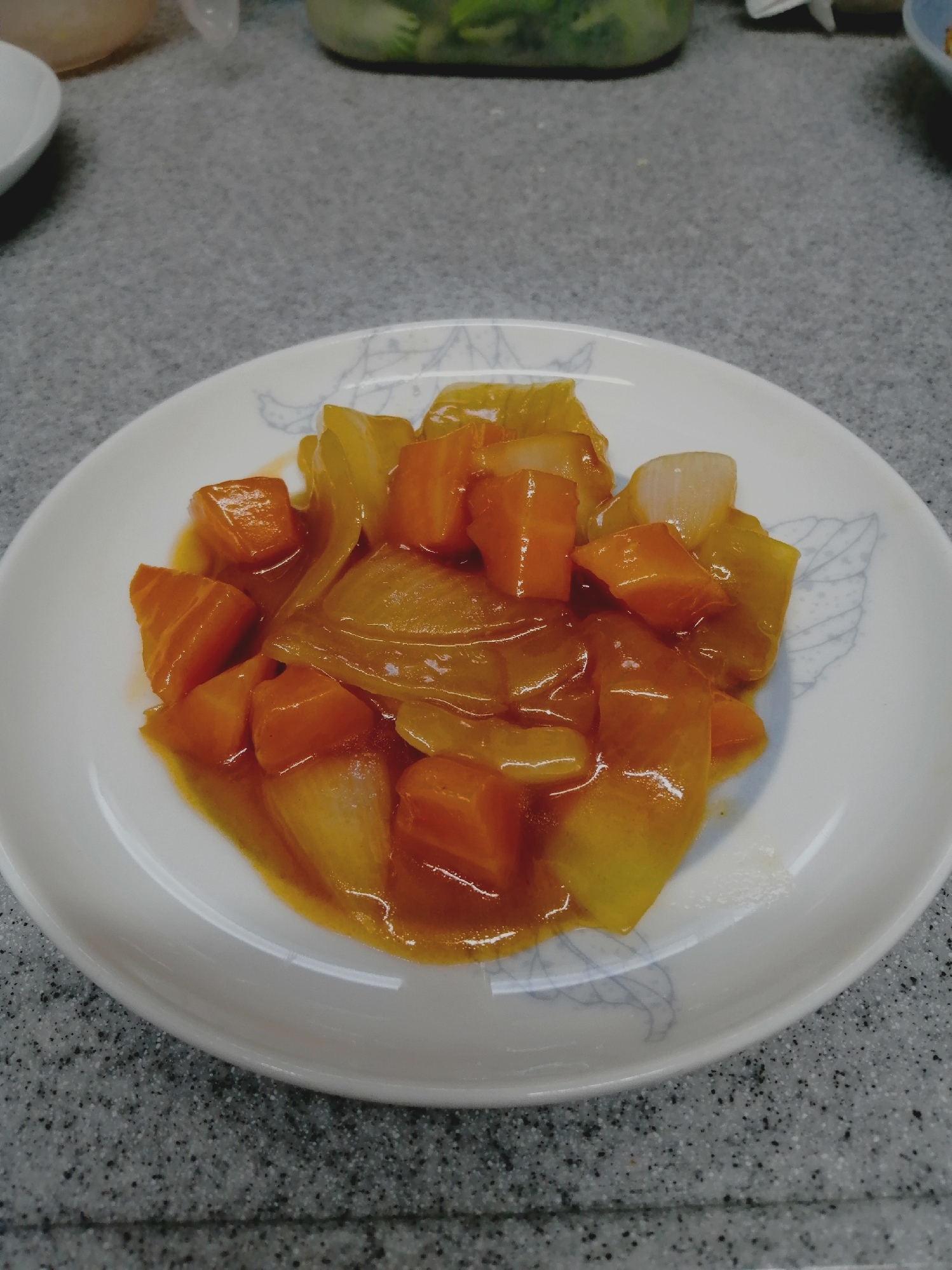 玉ねぎと人参の甘酢あん