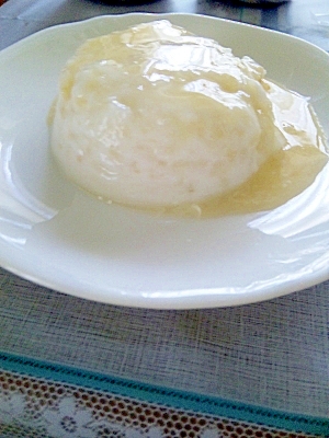 ヨーグルトとごはんで作る　rice pudding