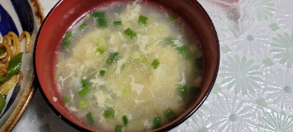 卵とミョウガの中華スープ☆