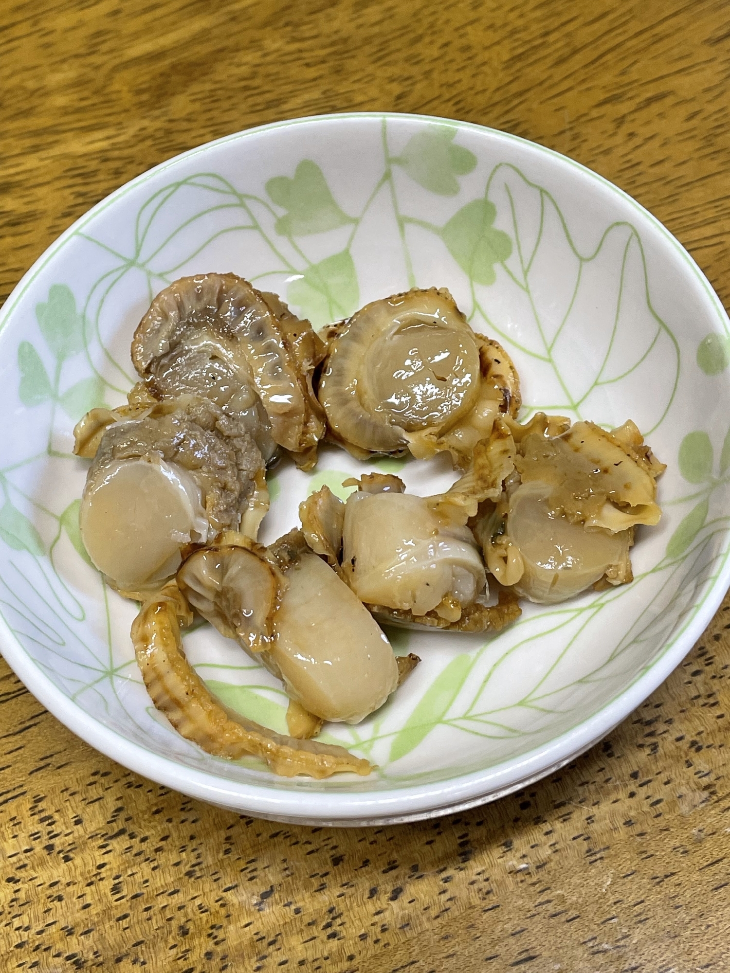 ベビーホタテのバター焼き