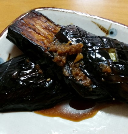 生姜醤油で美味しい“なすのしぎ焼き”