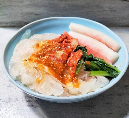 お手製スイカの皮ベジヌードルハイブリッドビビン麺Ⅱ