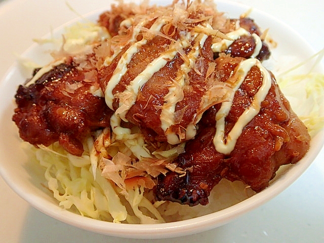 鶏カルビーとキャベツの丼♬