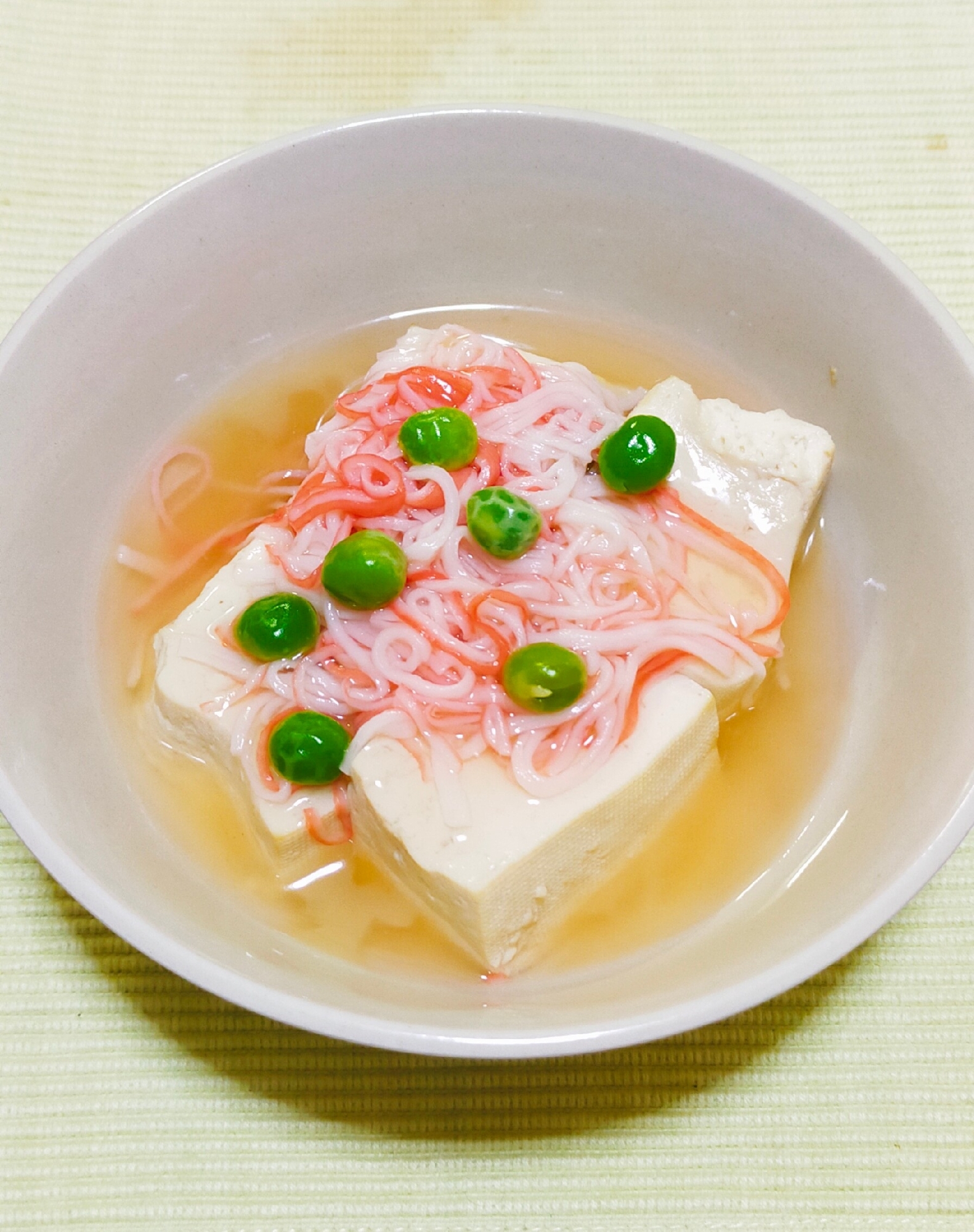 豆腐のカニあんかけ