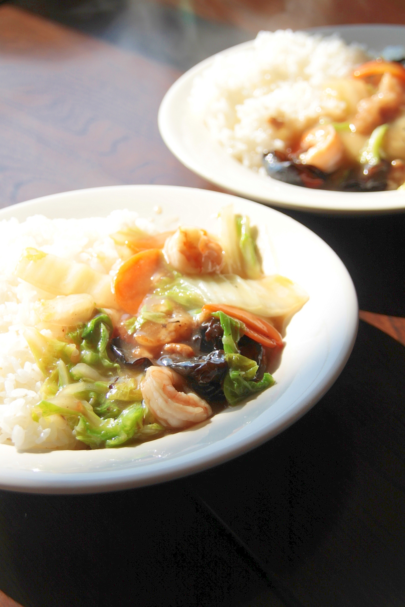 好きな野菜など加えてください『中華丼』