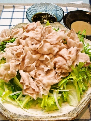 冷しゃぶ 梅マヨネーズのタレでさっぱりと レシピ 作り方 By Tsnn 楽天レシピ