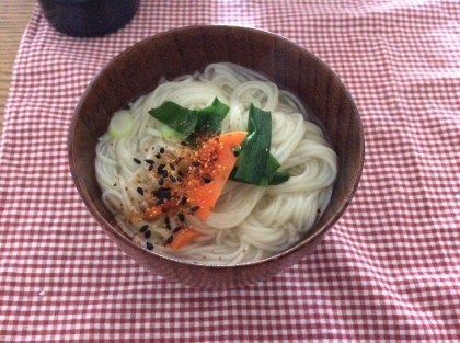 白だしで超簡単にゅー麺