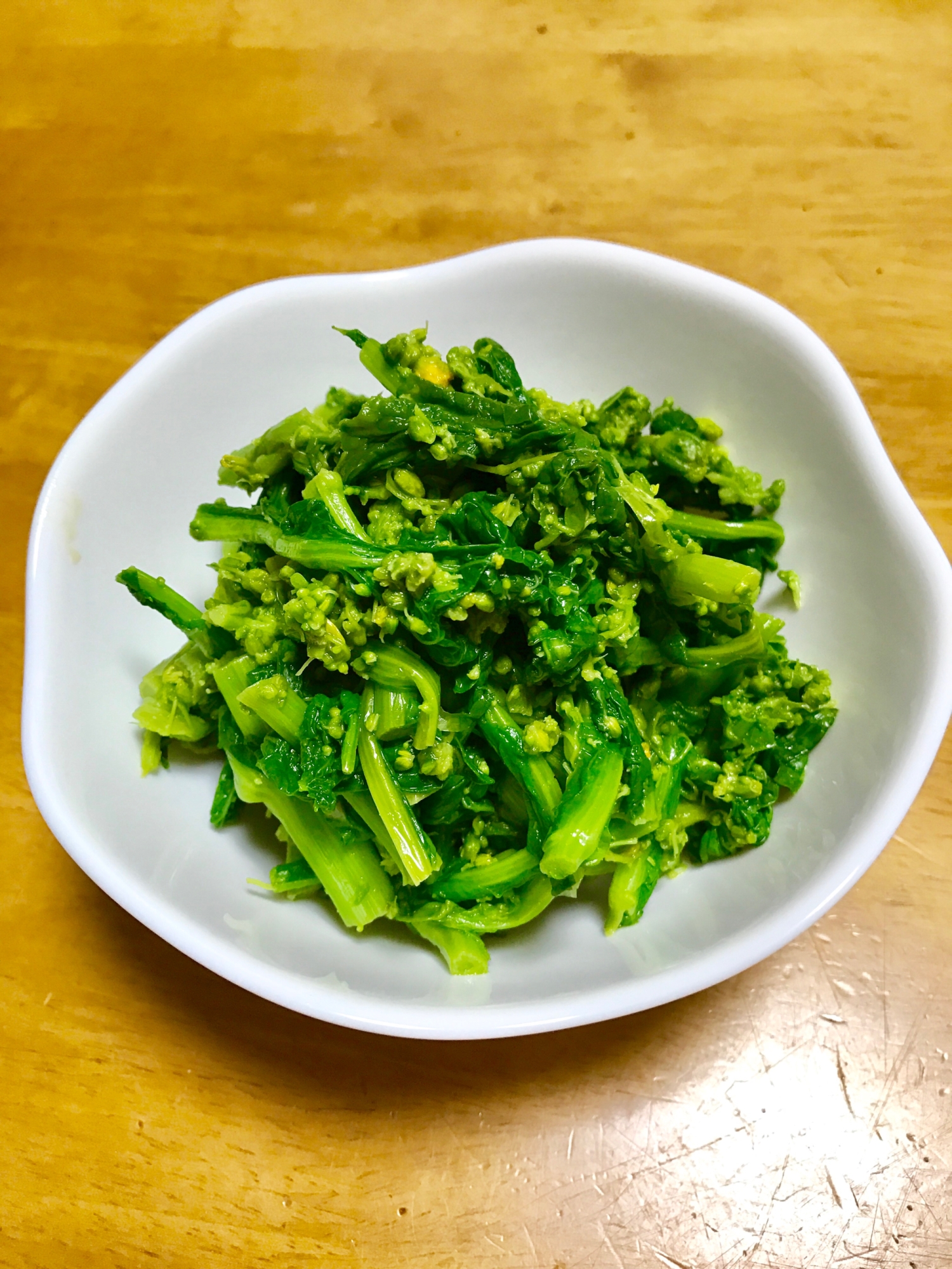 ポン酢で簡単！菜の花のからし和え