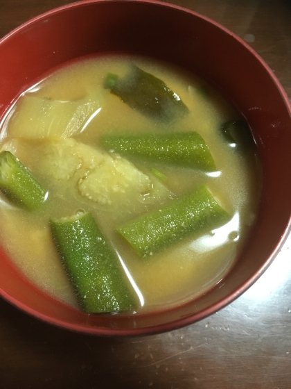夏野菜味噌汁