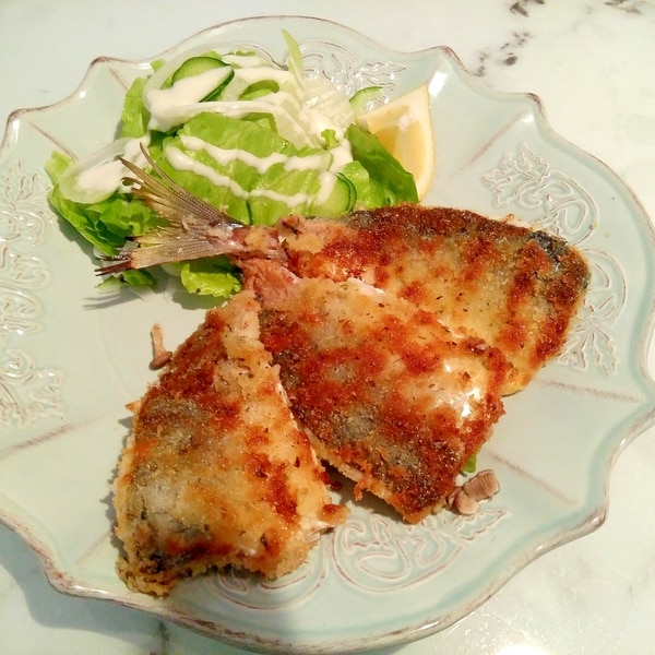 真アジの香草パン粉ムニエル レシピ 作り方 By パリブリオッシュ 楽天レシピ 真アジの香草パン粉ムニエル レシピ 作り方 By パリブリオッシュ 楽天レシピ