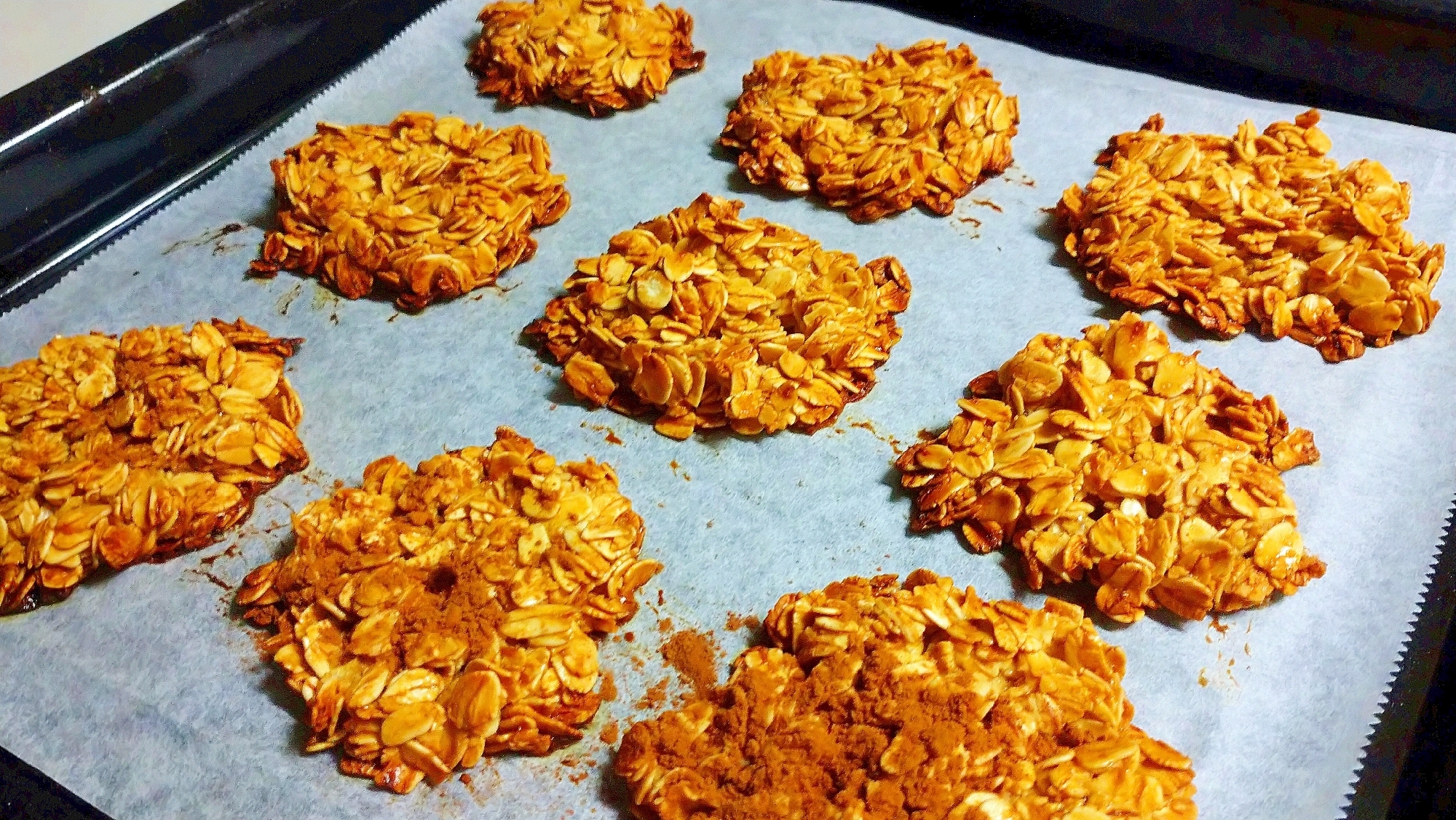 材料3つでオートミールクッキー