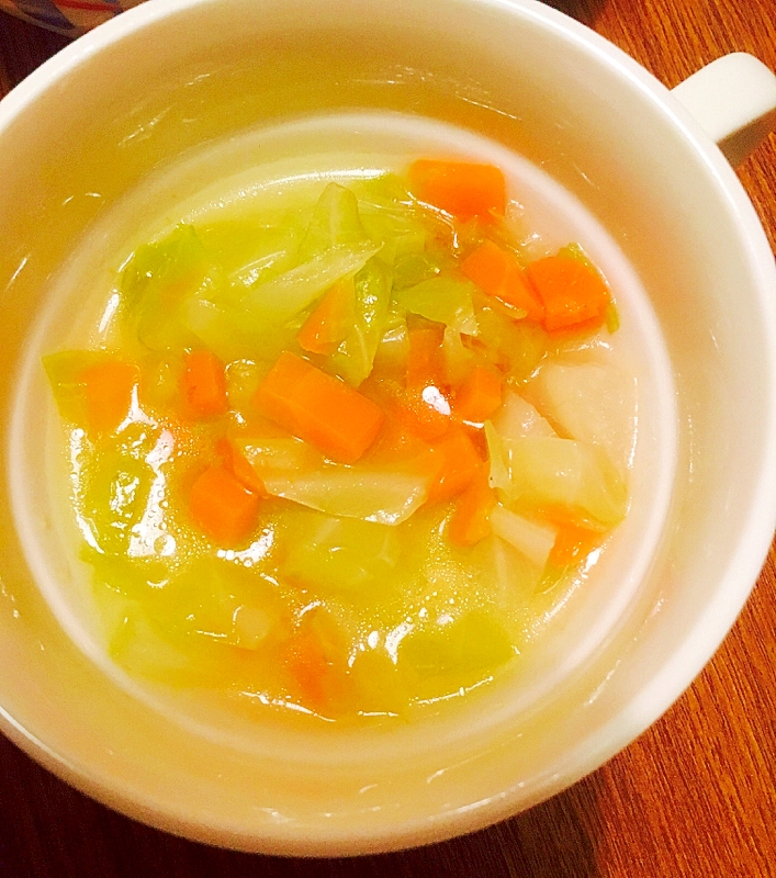 幼児食 キャベツと人参とソーセージのコンソメスープ レシピ 作り方 By みゅうしろ 楽天レシピ 幼児食 キャベツと人参とソーセージのコンソメスープ レシピ 作り方 By みゅうしろ 楽天レシピ