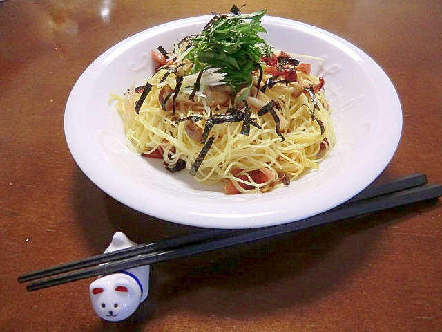 お箸で召し上がれ 大葉とみょうがで和製パスタ レシピ 作り方 By Tamagoyasann 楽天レシピ お箸で召し上がれ 大葉とみょうがで和製パスタ レシピ 作り方 By Tamagoyasann 楽天レシピ