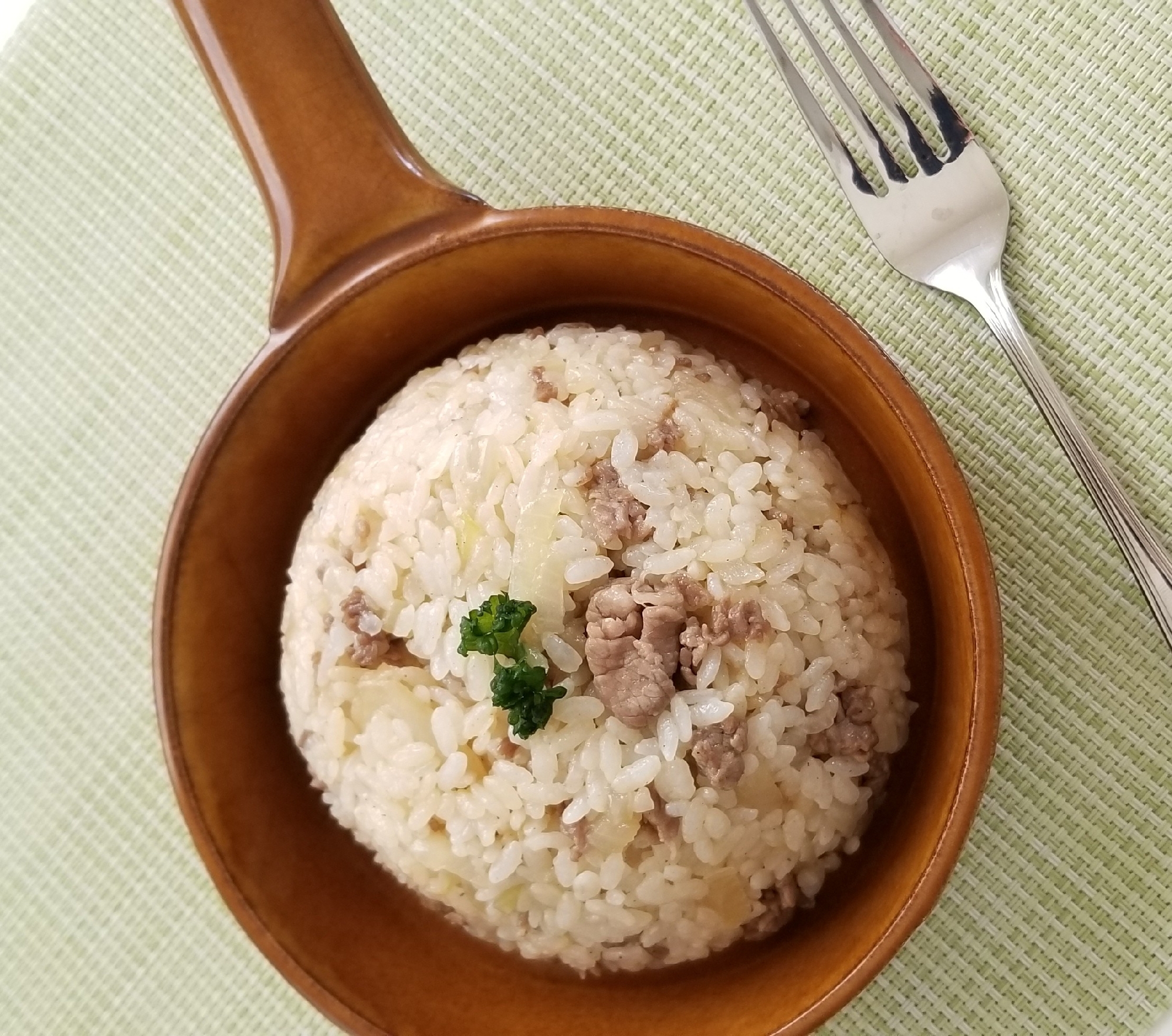 牛肉とにんにくのスタミナご飯♡