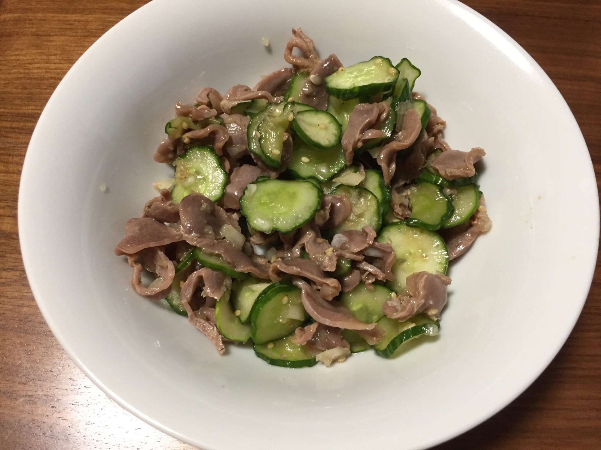 おつまみに!砂ずりきゅうり和え