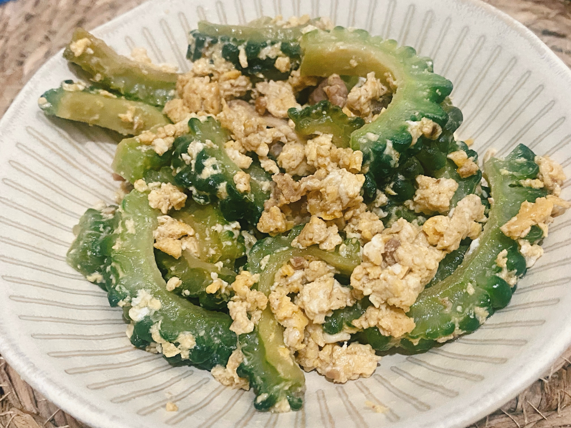 ✧❁豚肉とゴーヤの卵炒め❁✧