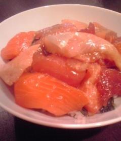 柚子胡椒風味のづけ丼