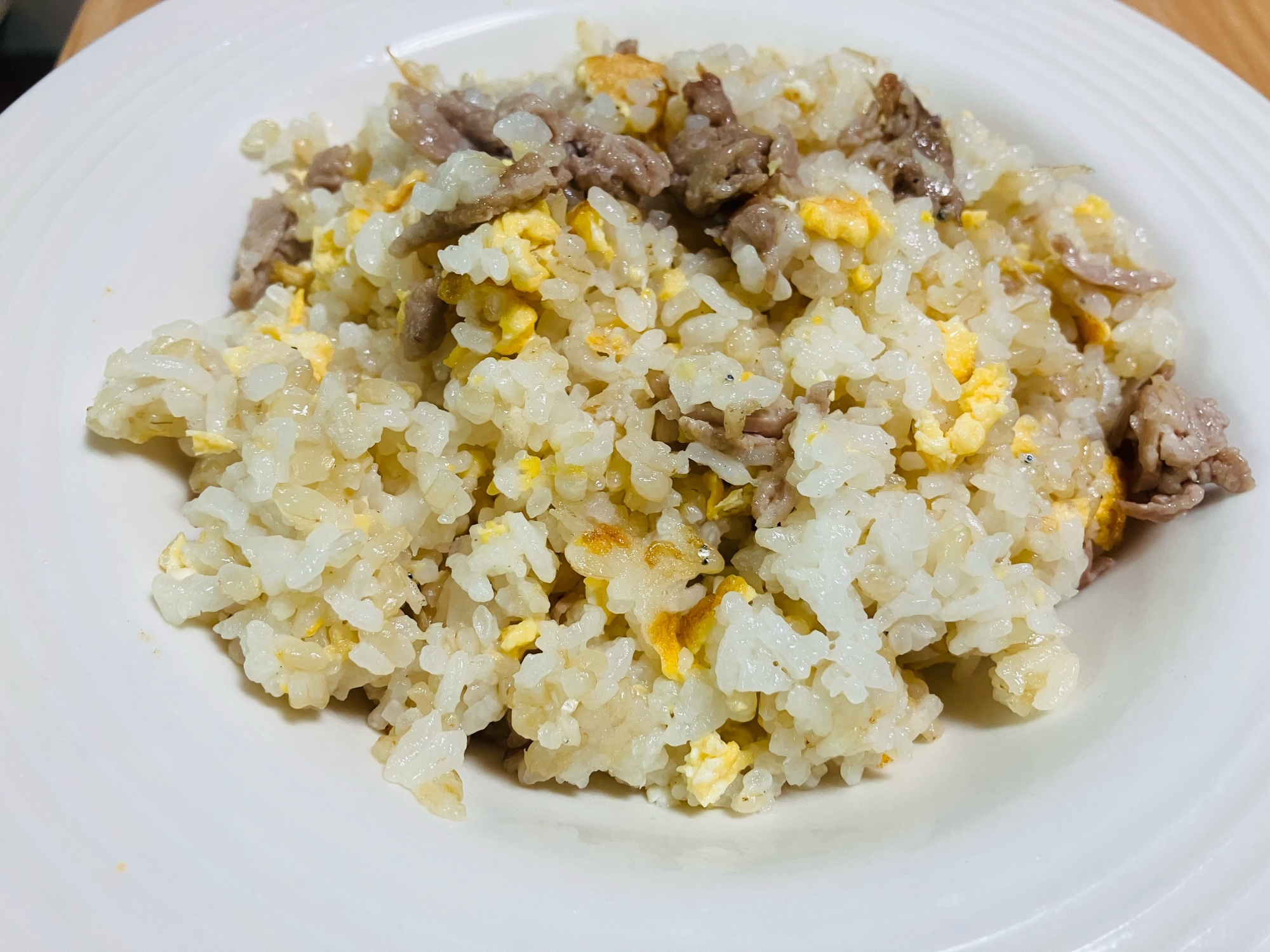 豚こまと卵の炒飯