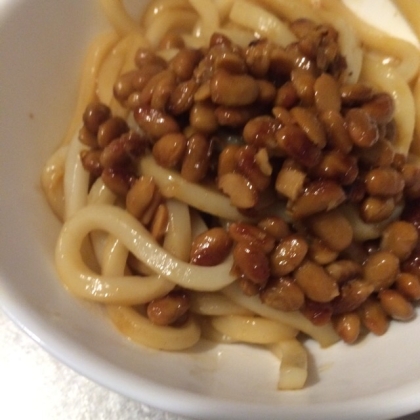 ほくほく☆焼き納豆うどん ごま油風味