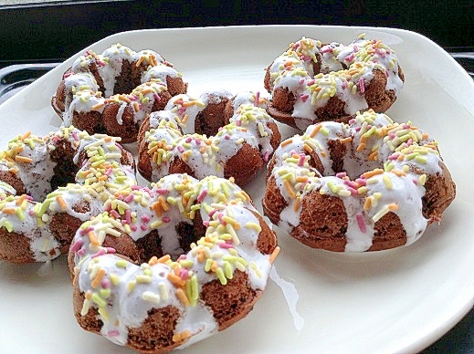 デコレーション焼きドーナツ 節分の残った豆入り レシピ 作り方 By アリエルmf666 楽天レシピ