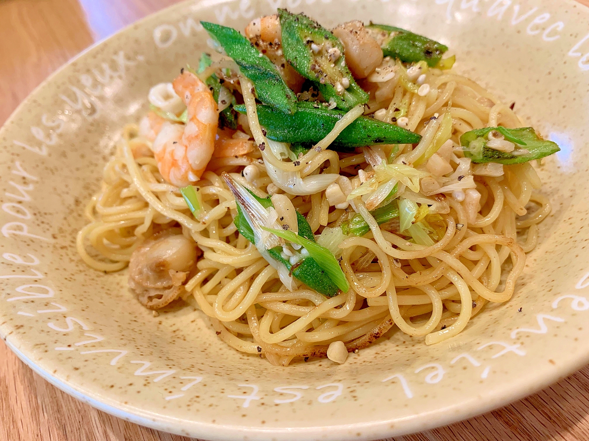屋台の味!海鮮たっぷり塩焼きそば