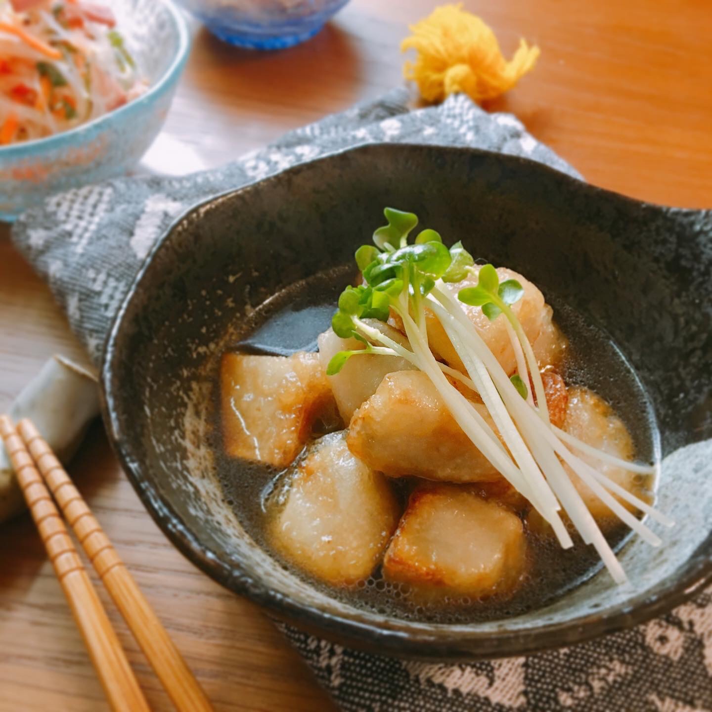 ねっとり美味しい♡里芋の揚げ出し