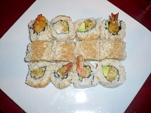 エビ天とアボカドでダイナマイトロール レシピ 作り方 By Kitty65 楽天レシピ エビ天とアボカドでダイナマイトロール レシピ 作り方 By Kitty65 楽天レシピ