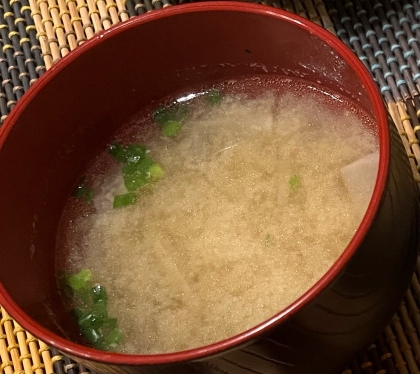 大根とゴボウのお味噌汁