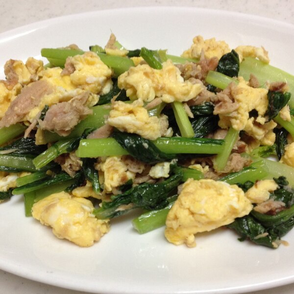 小松菜とツナの卵炒め レシピ 作り方 By Harutymama 楽天レシピ 小松菜とツナの卵炒め レシピ 作り方 By Harutymama 楽天レシピ