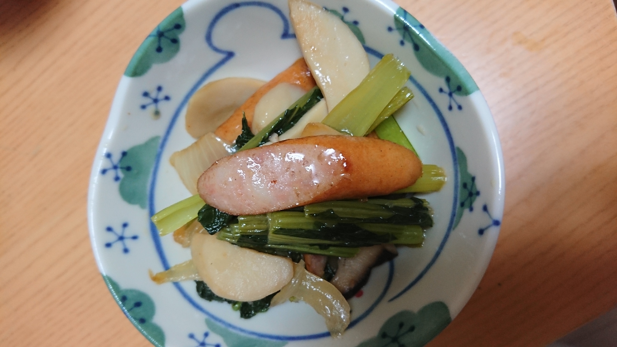 小松菜とエリンギの中華風炒め