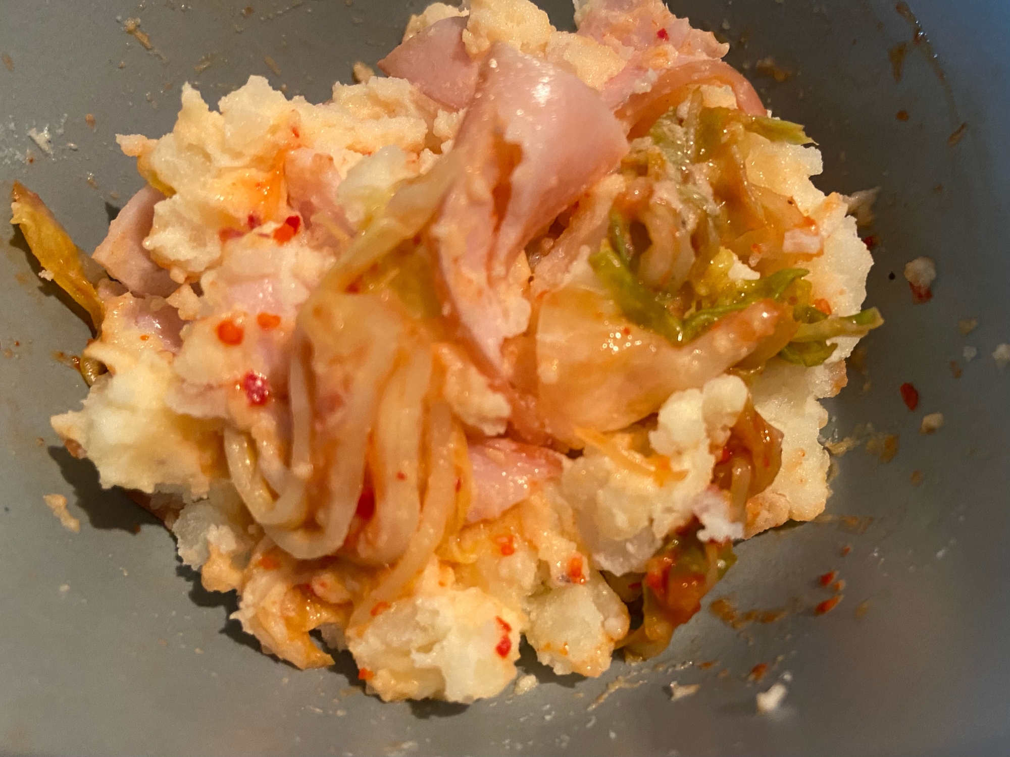 キムチーズポテトサラダ ポテサラアレンジ レシピ 作り方 By ダフィオ 楽天レシピ