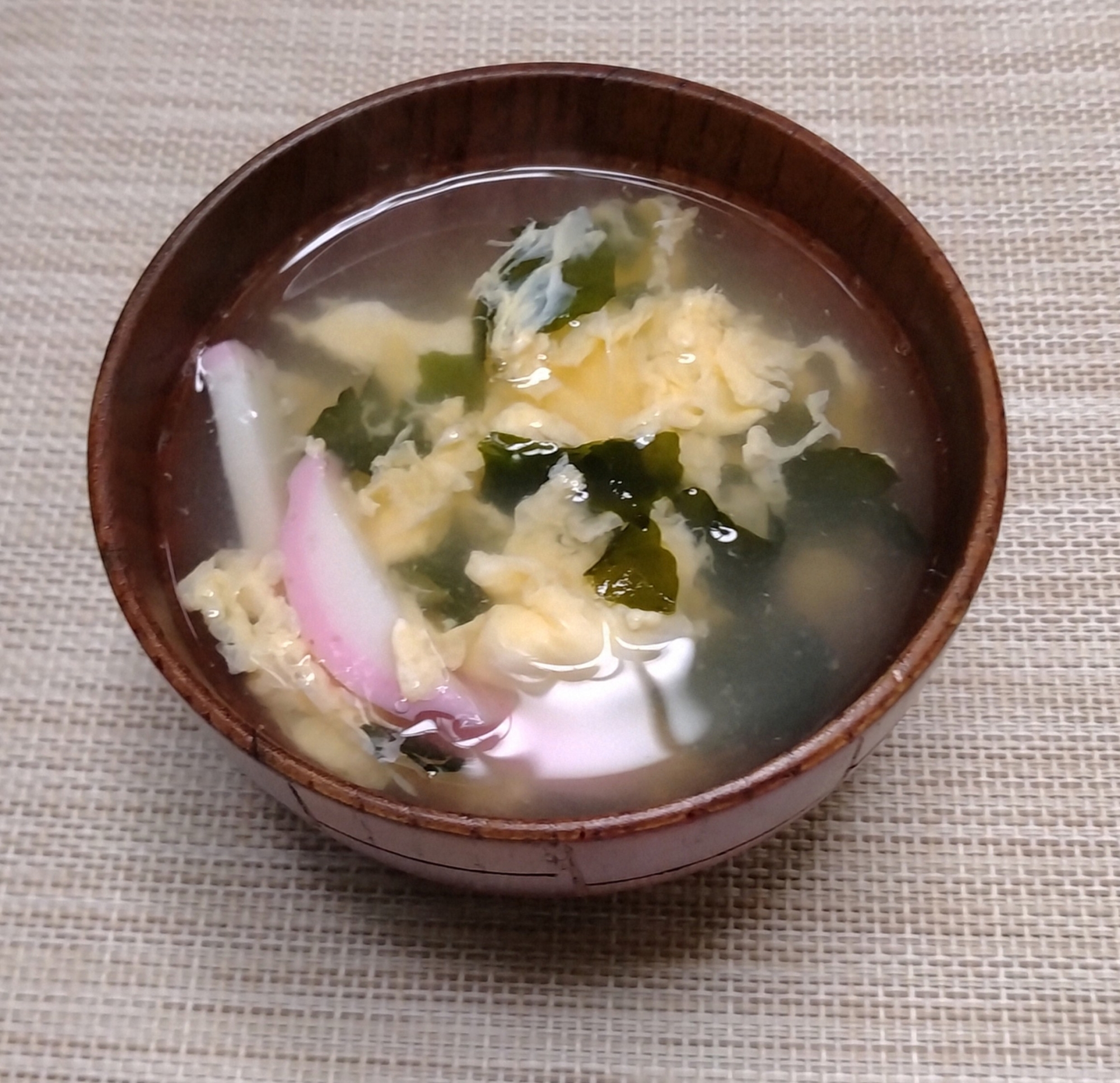 白だしで味付け『簡単かきたま汁』