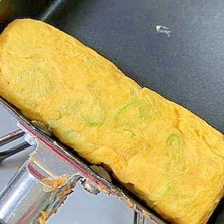 長ねぎ入り　甘くない卵焼き