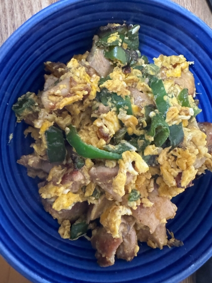 お弁当にも♪鶏肉ピーマン炒め