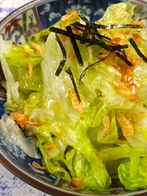 レタススープの素桜海老サラダ