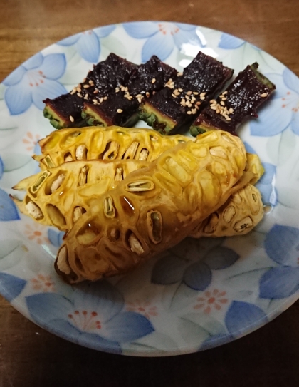 焼きゴーヤのわたと種