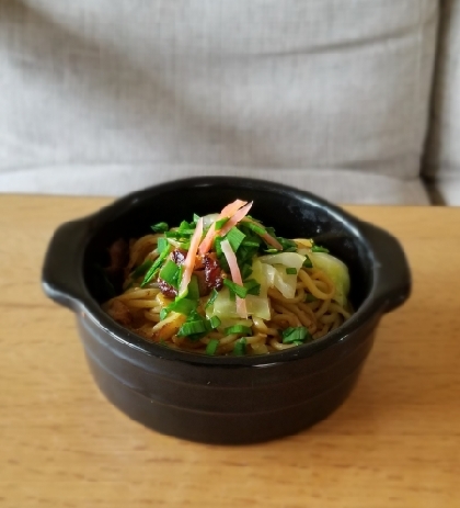 焼きそばだと野菜も食べてもらえるし楽チンなのでよく作ります。ねぎ塩焼きそば初めて挑戦しました。大好評でした！リピします☺︎