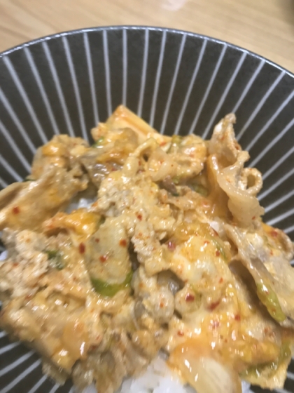 豚キムチ丼