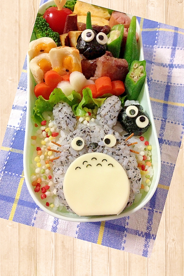 簡単キャラ弁 トトロのお弁当 レシピ 作り方 By Cherry05 楽天レシピ 簡単キャラ弁 トトロのお弁当 レシピ 作り方 By Cherry05 楽天レシピ