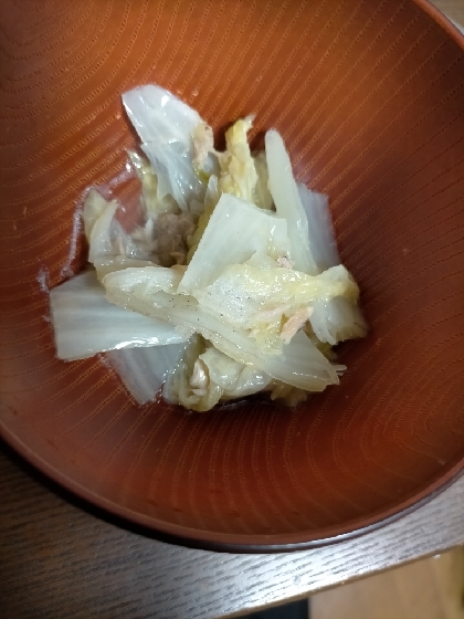 白菜とツナのくたくた煮