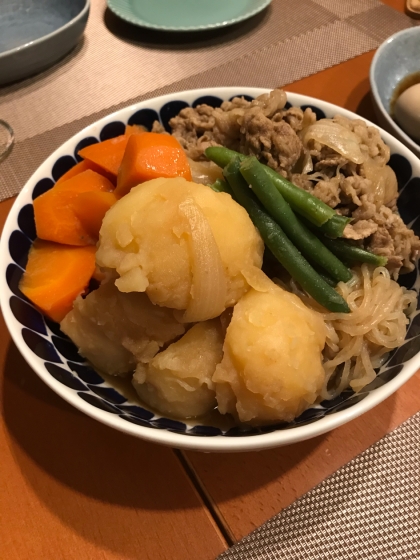 油も使わなくていいし本当にヘルシー♪ 煮崩れることなくキレイに出来ました！お味もバッチリで^ ^