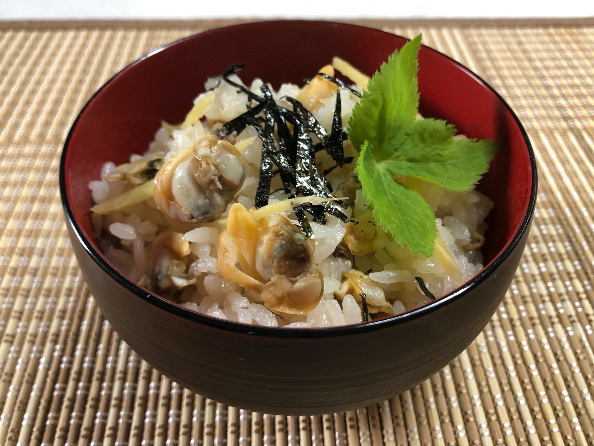 ちょっと大人の深川飯❤️あさりと生姜の炊き込みご飯