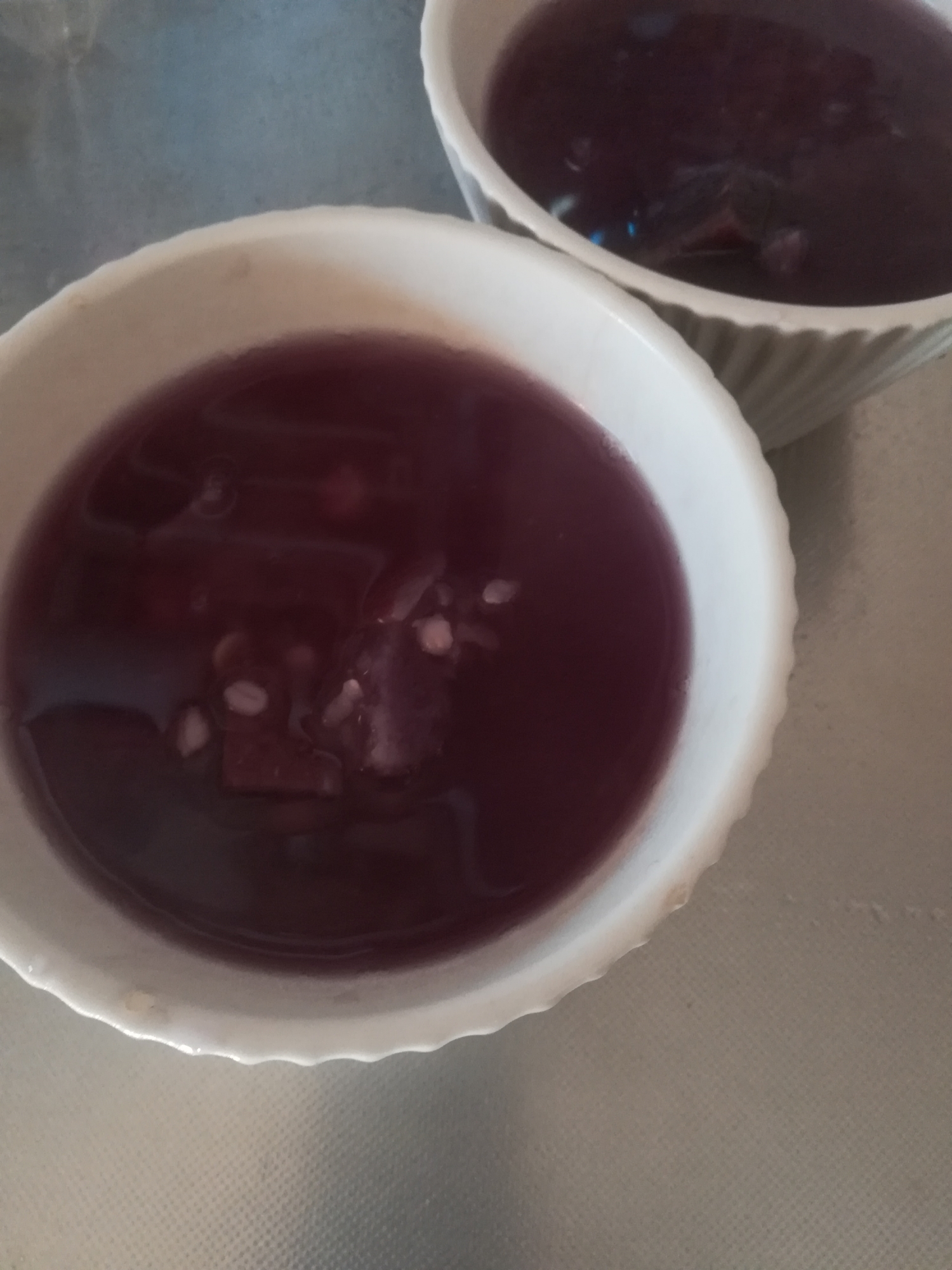 紫芋と雑穀のスープ