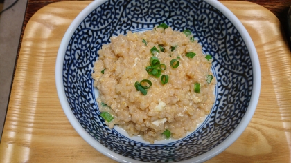 玄米の冷やご飯で作りました。美味しかったです。