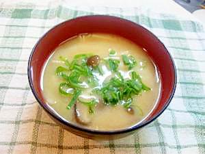 味噌汁バリエ☆♯３キノコ３種・タマネギ