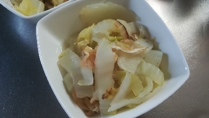 白菜と油あげの蒸し煮