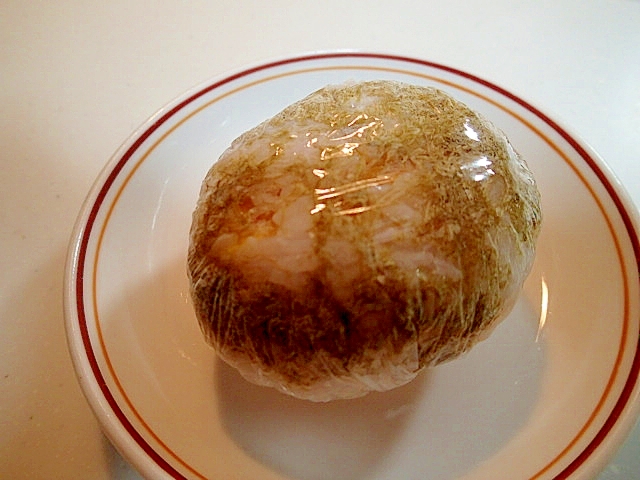 厚焼き玉子のとろろ昆布巻きおにぎり