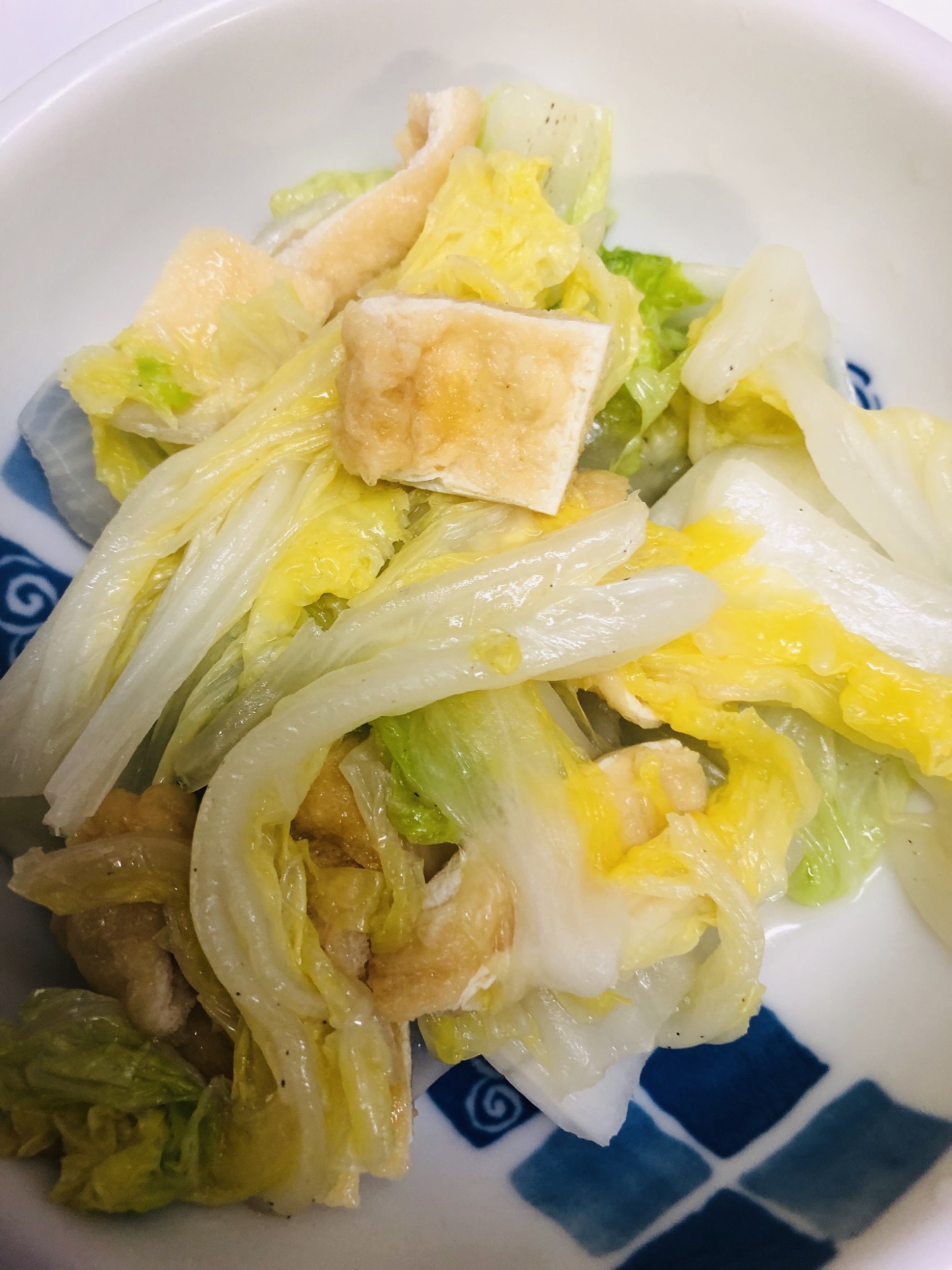 ☆電子レンジde白菜と油揚げの煮物☆