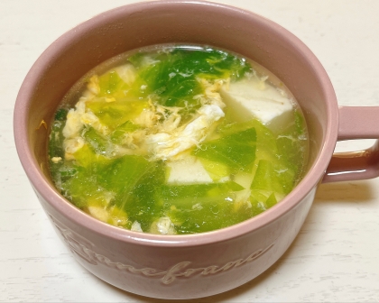 豆腐とマカロニの簡単野菜スープ